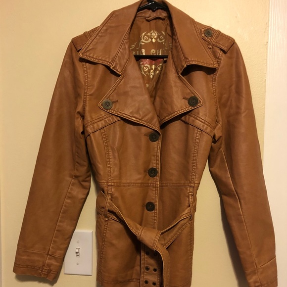 Big Chill Jackets & Blazers - Big Chill Jacket Medium Belted Faux Leather